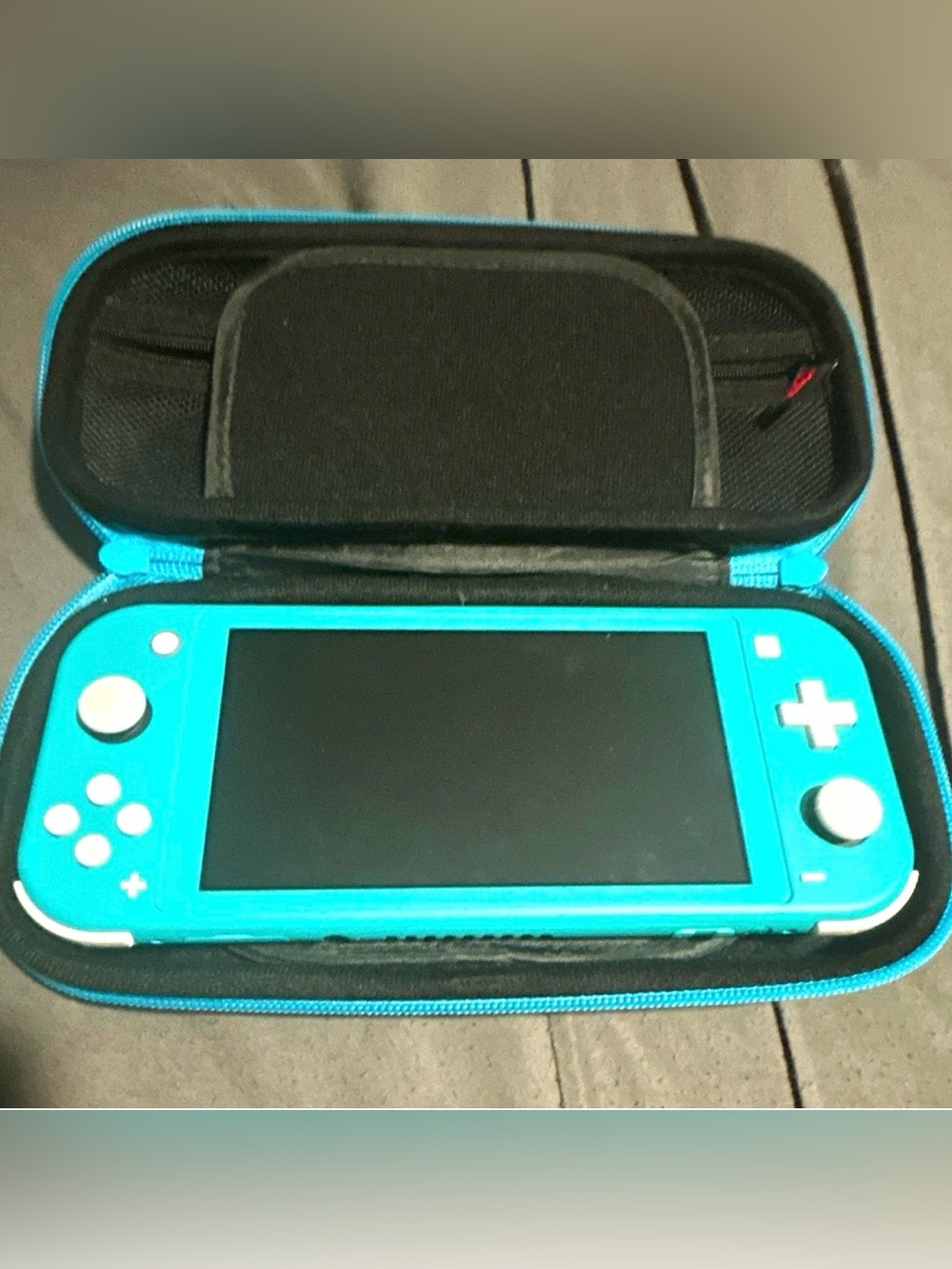 Nintendo Switch Turquoise Console with Case & Charger